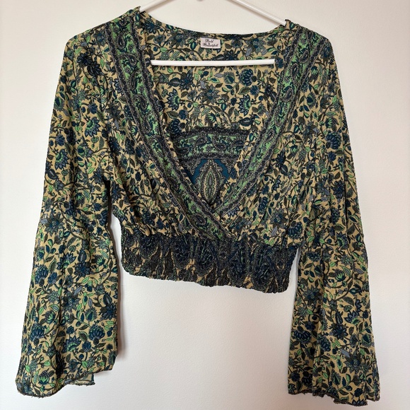 Bold and beautiful one size ladies topper art silk made in India stretchy waist - Picture 1 of 10